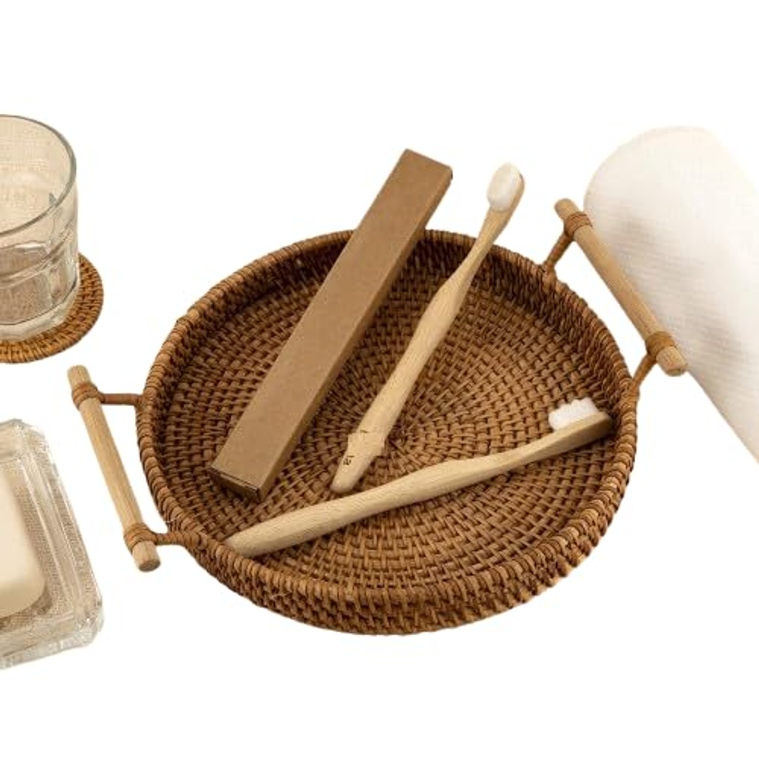 فرشاة أسنان إياما بامبو خشبية متوسطة الحجم - قطعتين