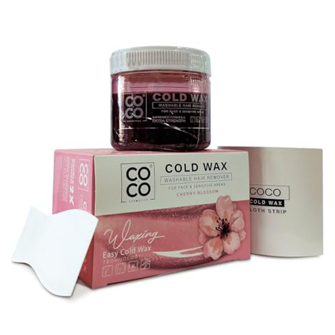 شمع بارد لازالة الشعر برائحة زهرة الكرز من كوكو واكس -  250 جرام