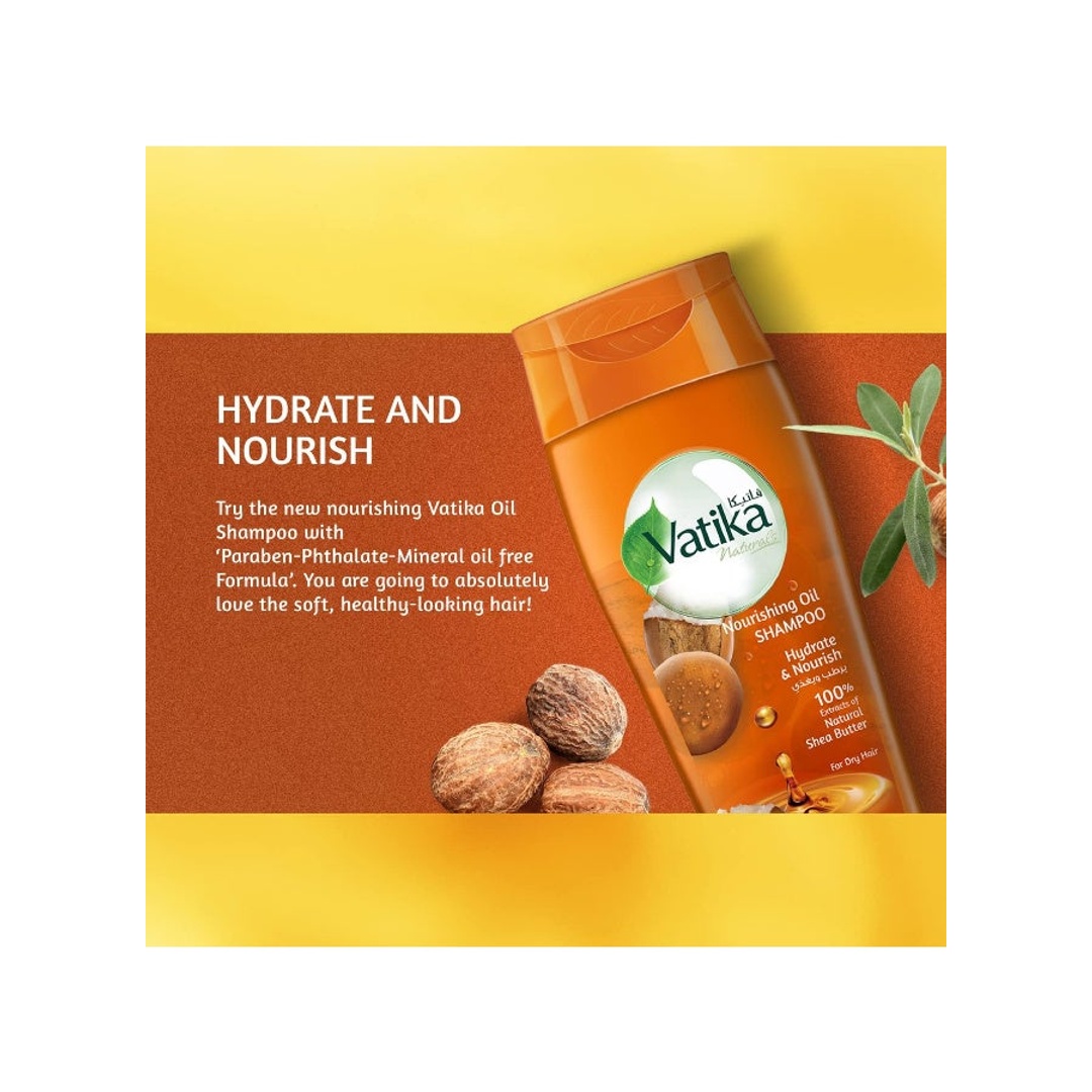شامبو فاتيكا بالزيت مرطب ومغذي بالشيا للشعر الجاف - 425 مل