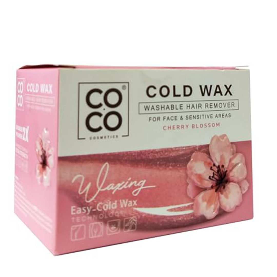 شمع بارد لازالة الشعر برائحة زهرة الكرز من كوكو واكس -  250 جرام