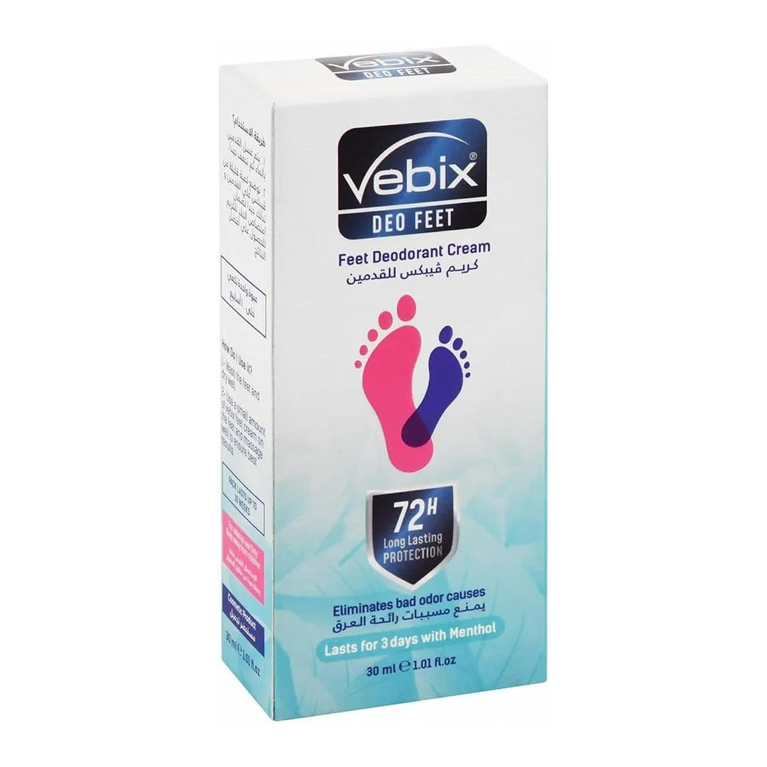 كريم مزيل العرق للقدم من فيبيكس - 30 جم