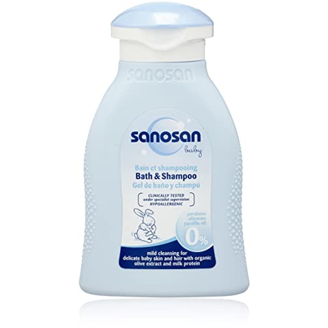 شامبو وغسول استحمام للأطفال من سانوسان - 100 مل