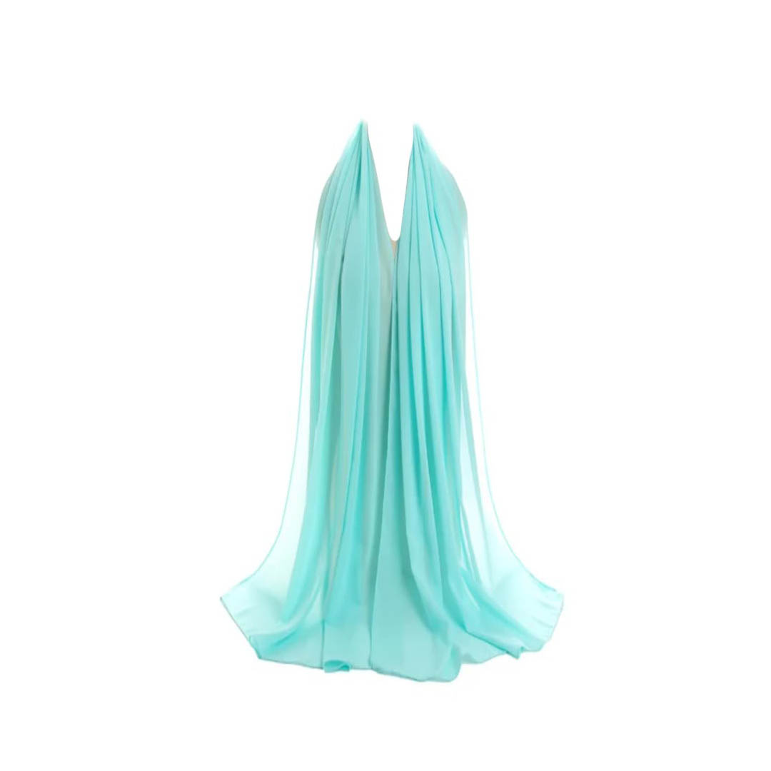 طرحة شيفون كريب سادة - أكوا