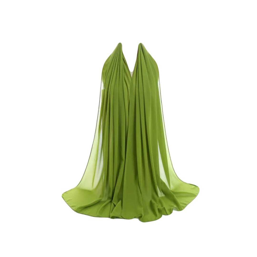 طرحة شيفون كريب سادة - كيوي