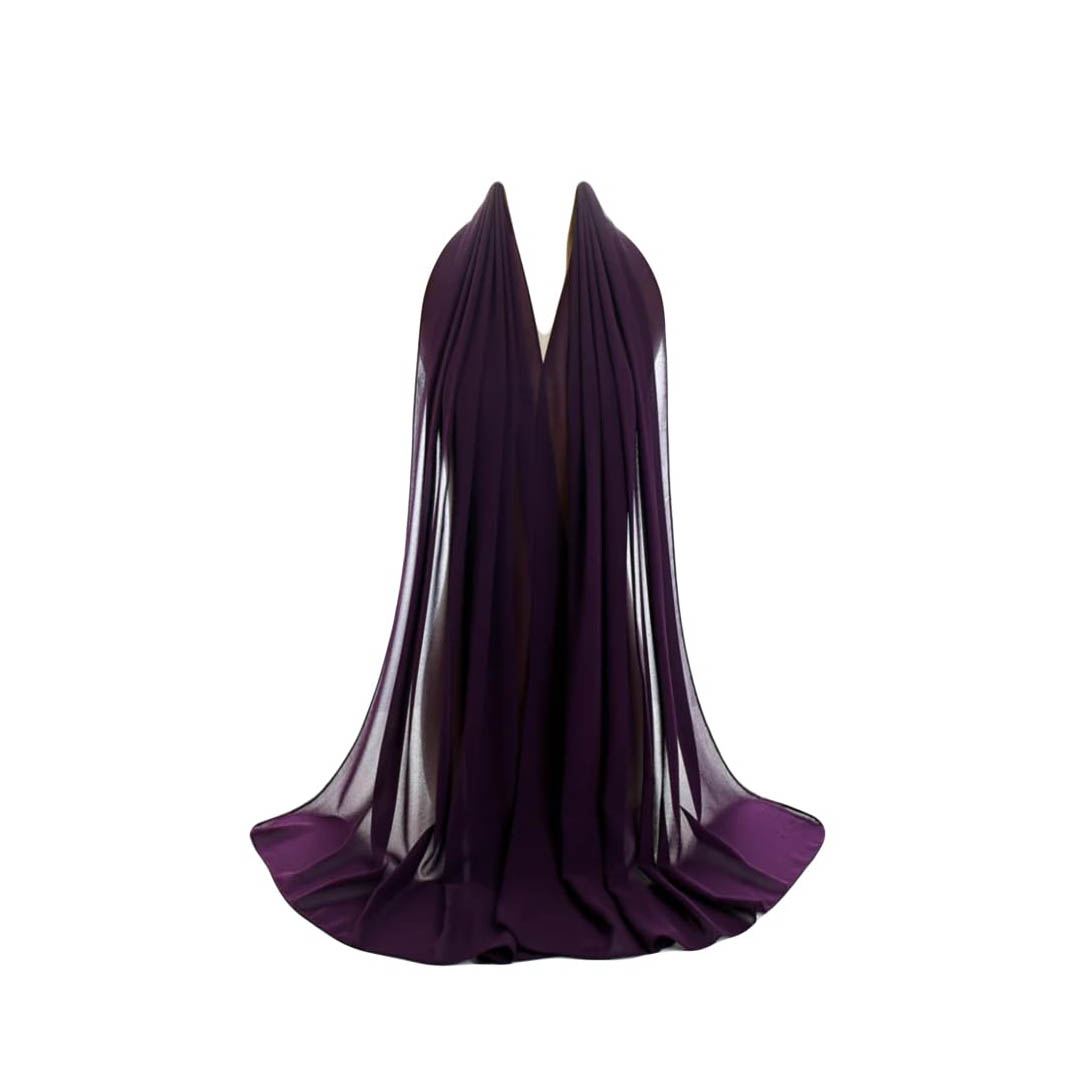 طرحة شيفون كريب سادة - بتنجاني