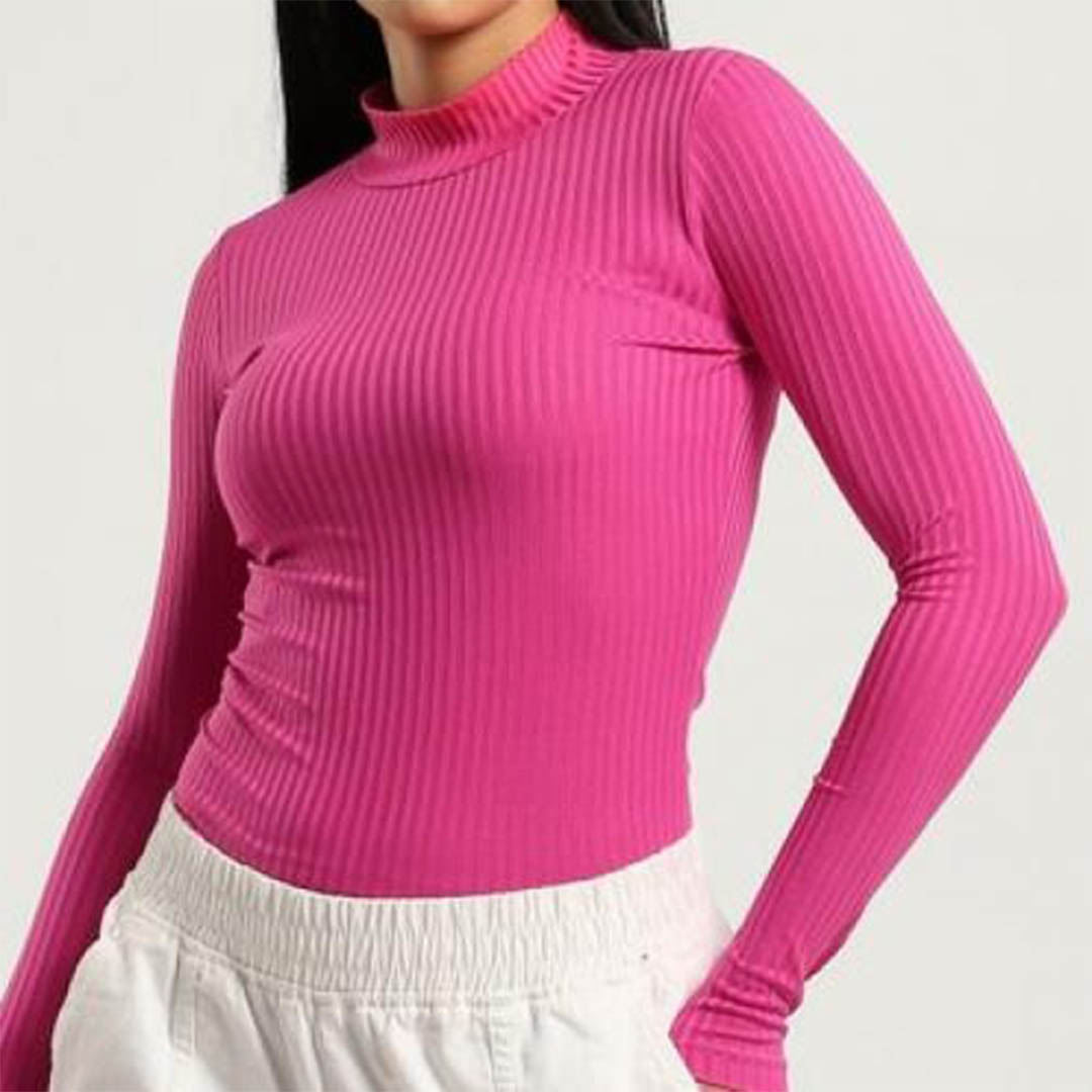 تيشيرت بيزك مضلع بكم