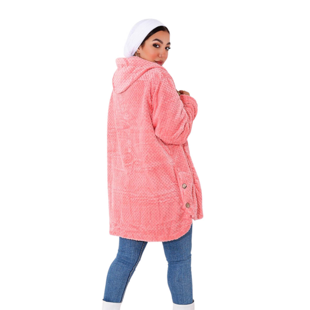 جاكيت حريمي مبطن شتوي - بينك