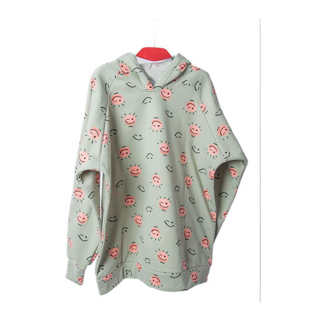 هودي سمايل حريمي شتوي - مينت