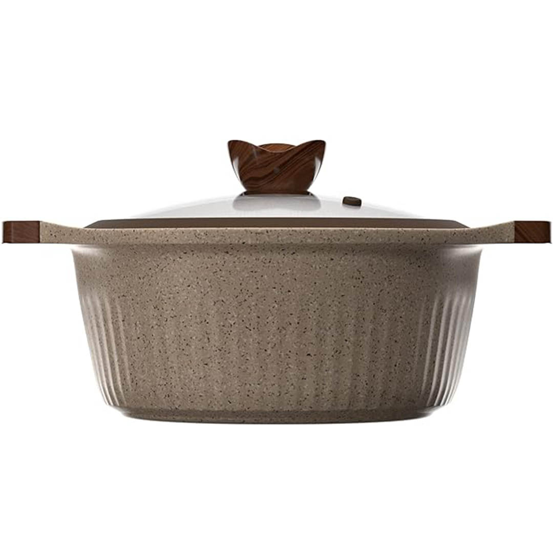 طقم حلل طبيخ داي-كاست جرانيت - 9 قطع - بيج