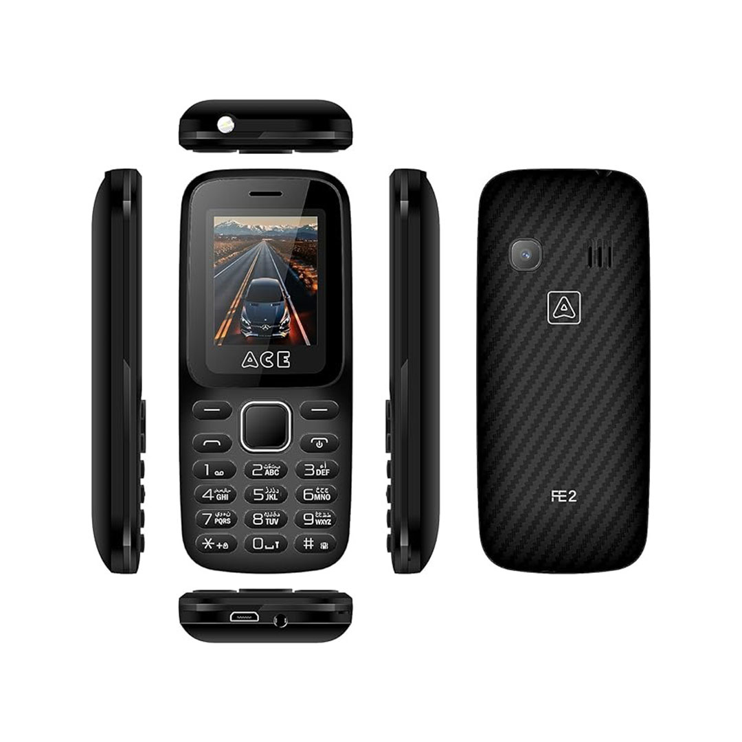 ايس FE2 موبايل - شريحتين - 2G - أسود