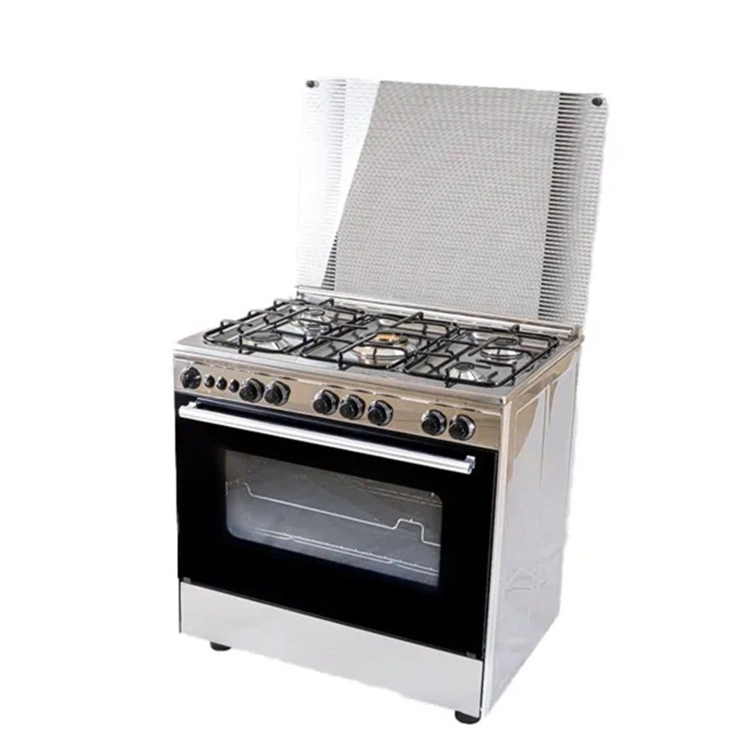 بوتاجاز تكنوجاز مايسترو 5 شعلة بمروحة - 80 سم