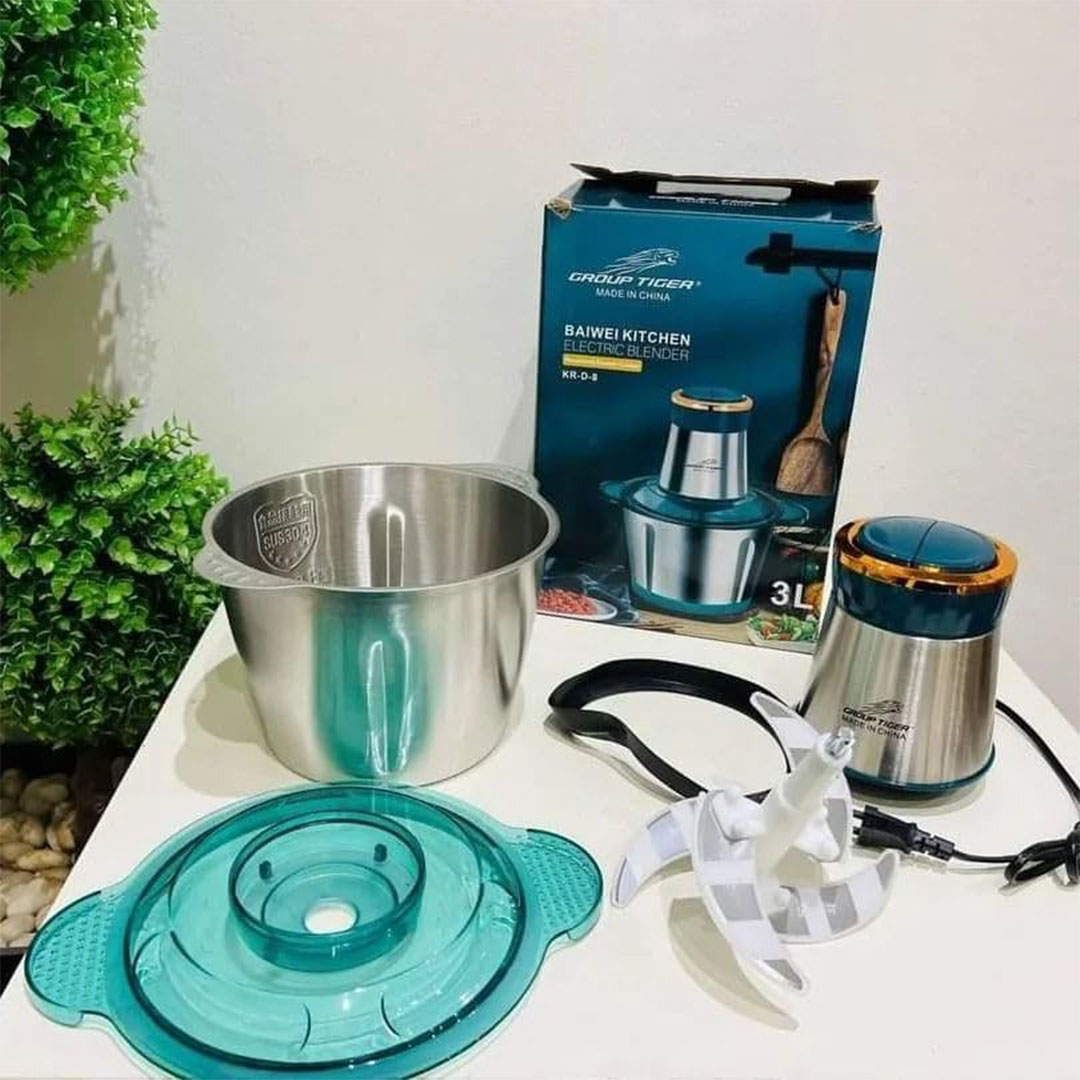 كبة وقطاعه 3لتر جروب تايجر - استانيلس ستيل -  أخضر