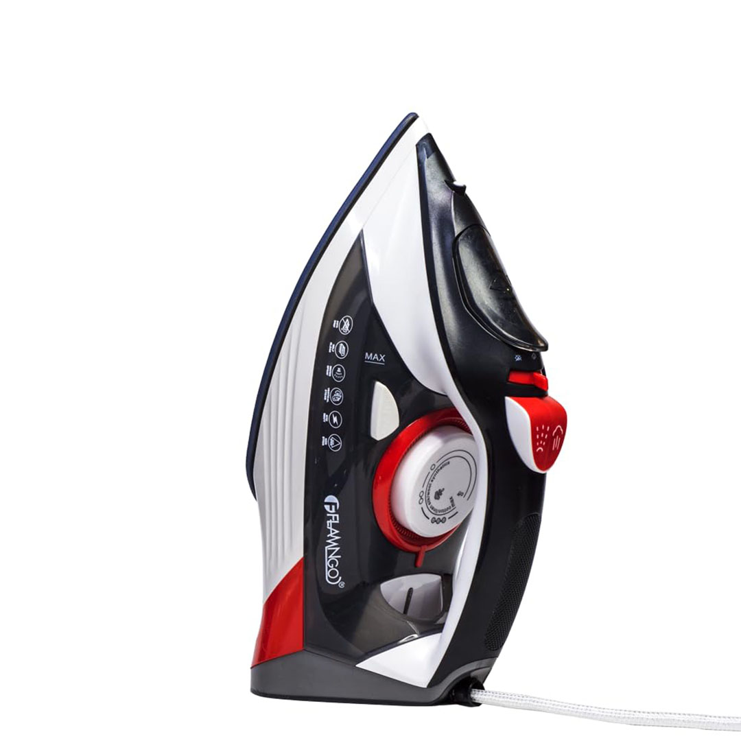 مكواة بخار فلامنجو - 2600 وات - قاعدة سيراميك - ألوان