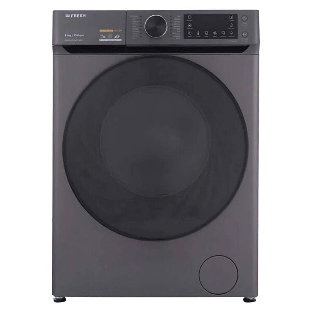 غسالة ملابس انفرتر فول اوتوماتيك فريش تحميل أمامي - 7 كيلو - فضي، W7DD1255PC-S