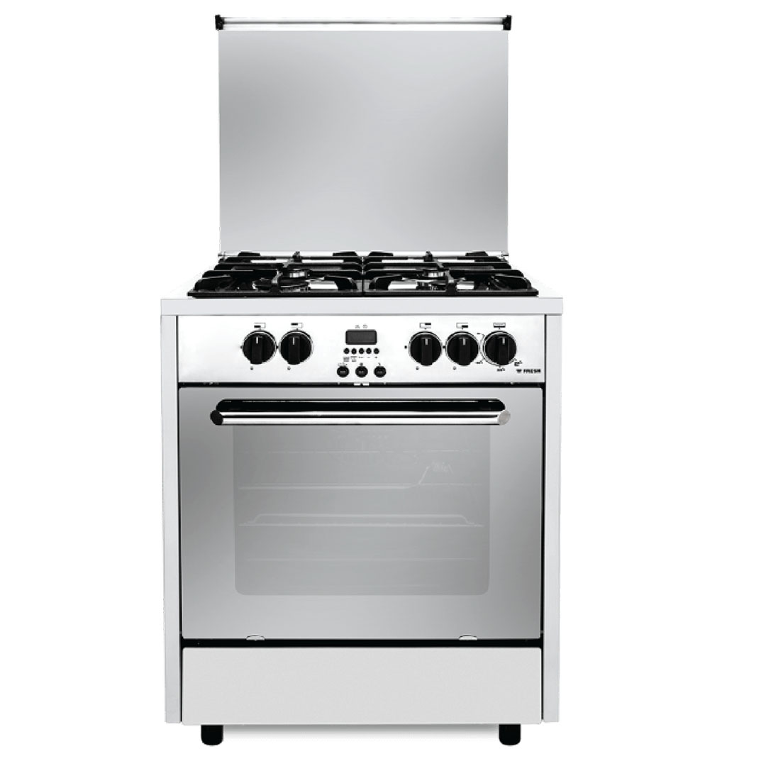 بوتجاز غاز فريش - 4 شعلة - فضي - PROFSSIONAL-3510