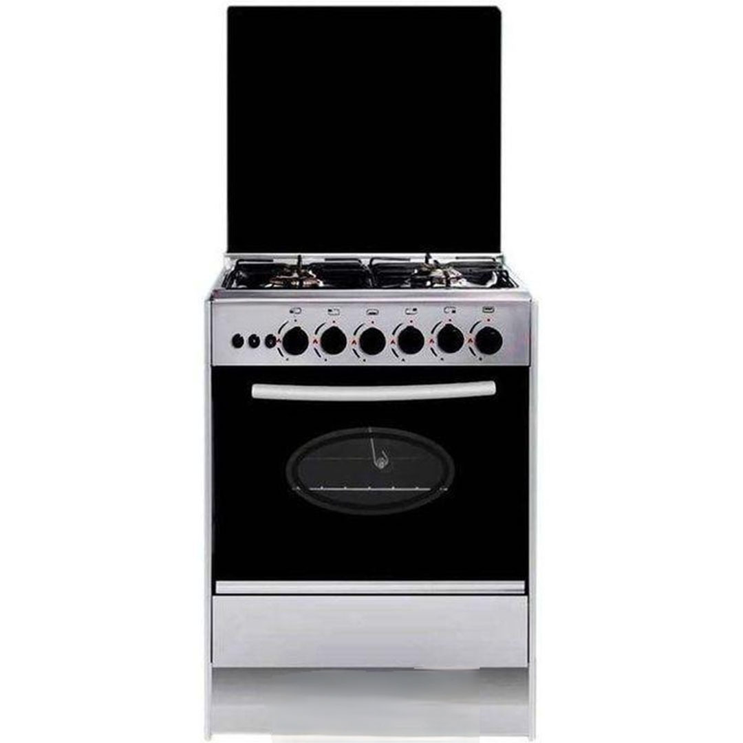 بوتجاز قائم بذاته - باربع شعلات - من هاي تك - 60x60 سم - فضى