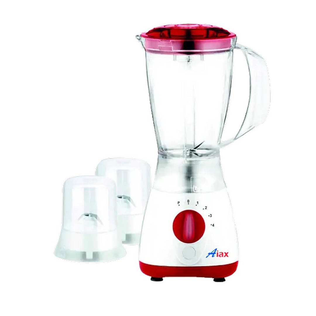 KGB-05 خلاط كهربائي مع 2 مطحنة اياكس - 400 وات - أبيض