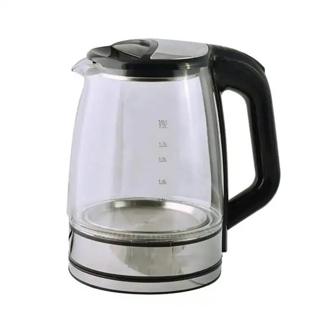 KGK-22G غلاية كهربائية زجاج - 2.2 لتر - أسود