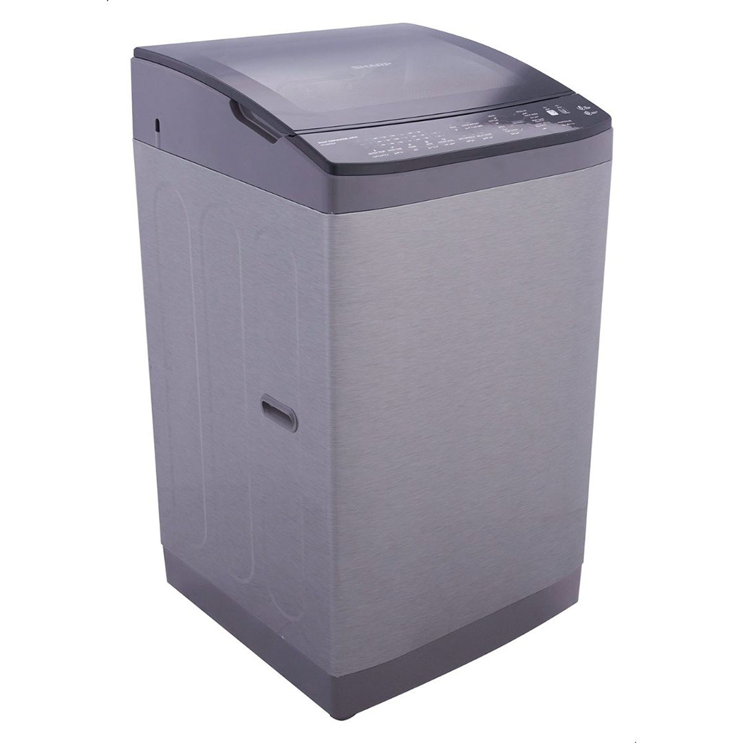 غسالة ملابس شارب تحميل علوي - 9 كجم - فضي - ES-TN09GSLP