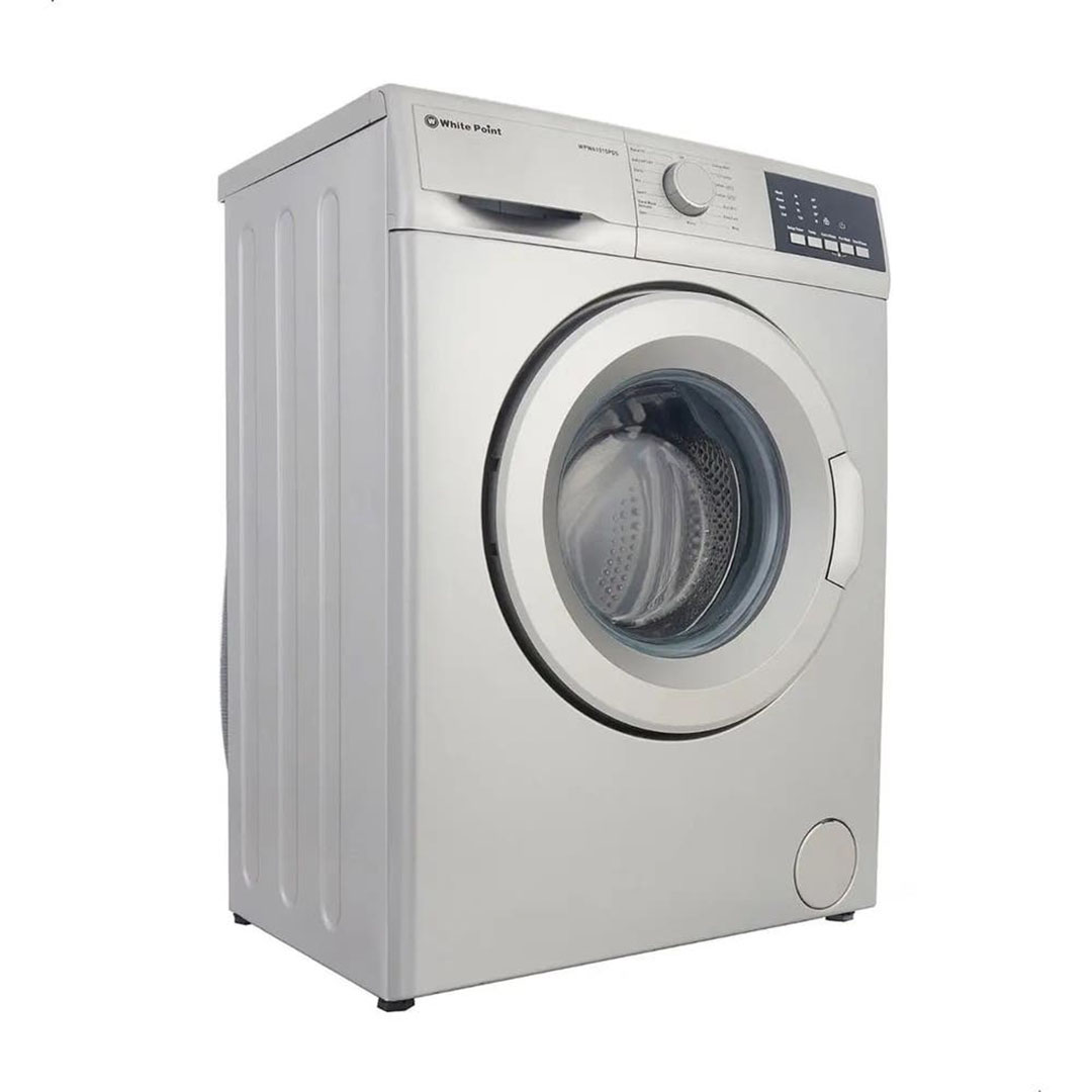 White Point غسالة أوتوماتيك - تحميل أمامي - 6 كيلو - فضي - WPW61015PDS