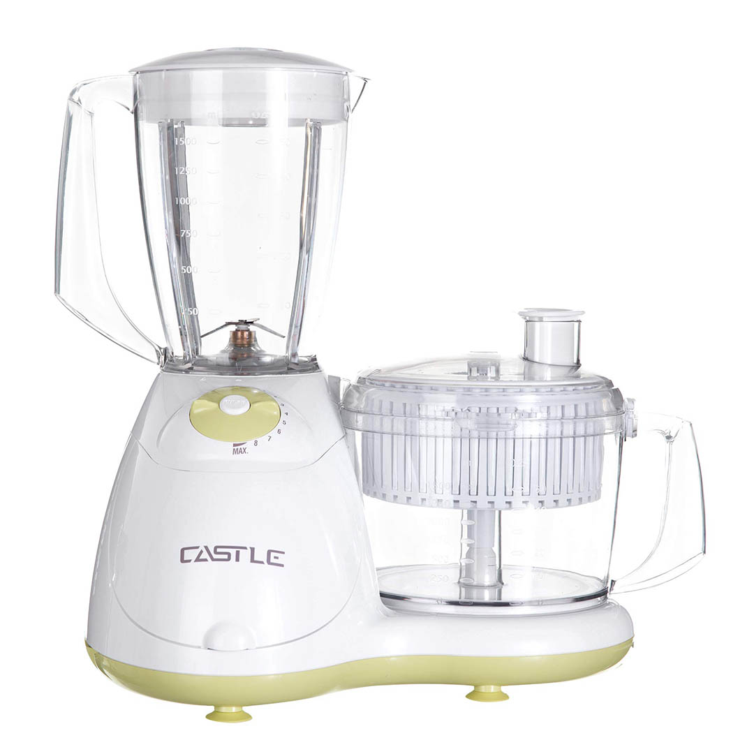 FP1037 محضر طعام كاستل - 1000 وات - أبيض شفاف