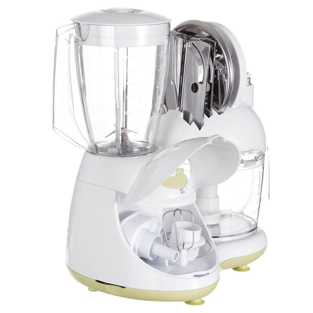 FP1037 محضر طعام كاستل - 1000 وات - أبيض شفاف