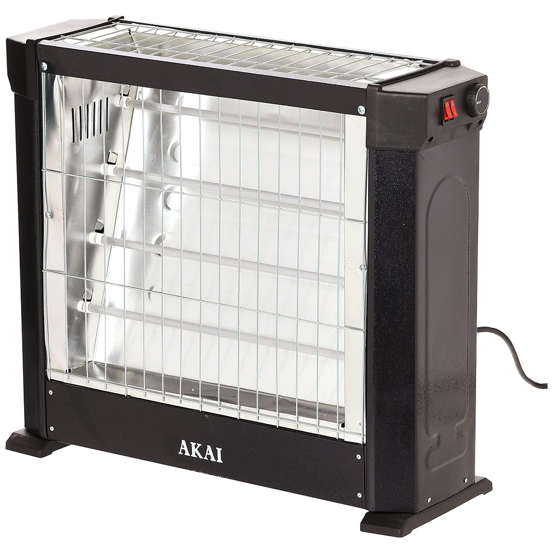 دفاية اياكس - هالوجين - 4 شمعة - 1200 وات - أسود - KGH-4