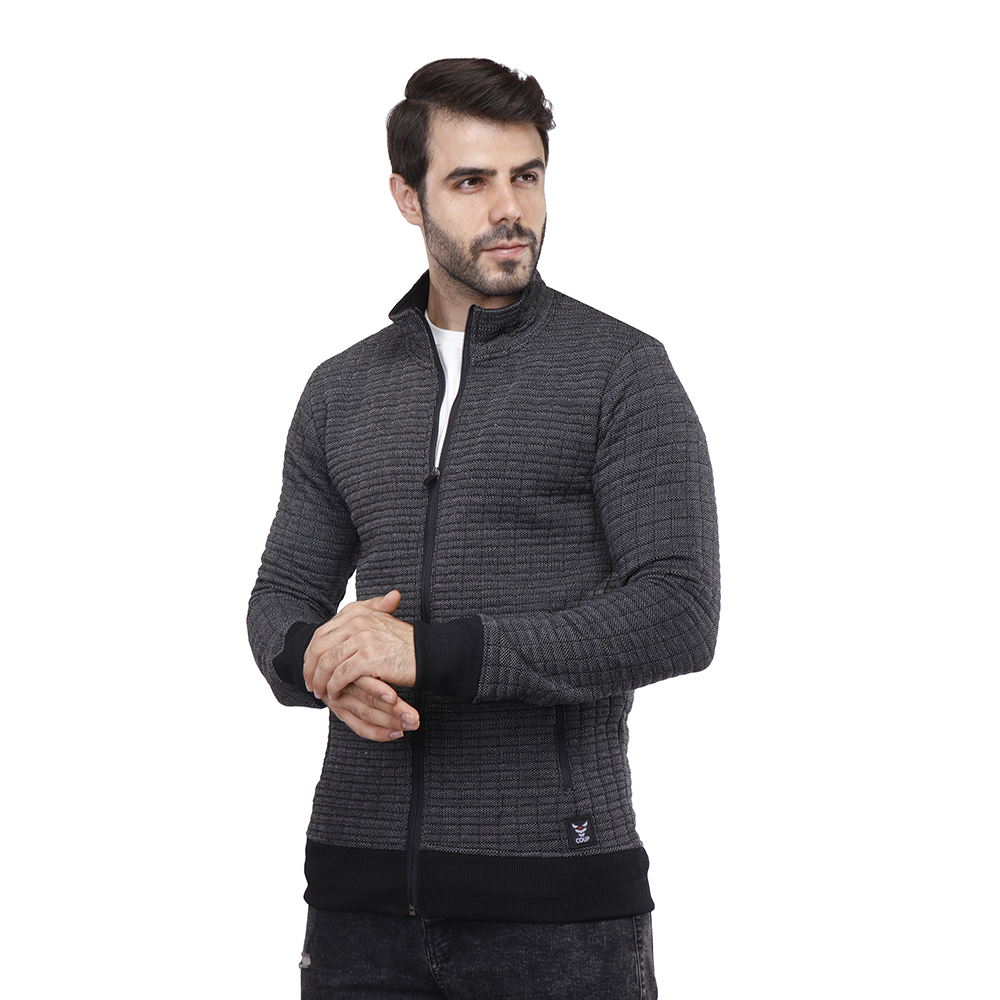 سويت شيرت رجالي بسوستة - أسود - 1600239