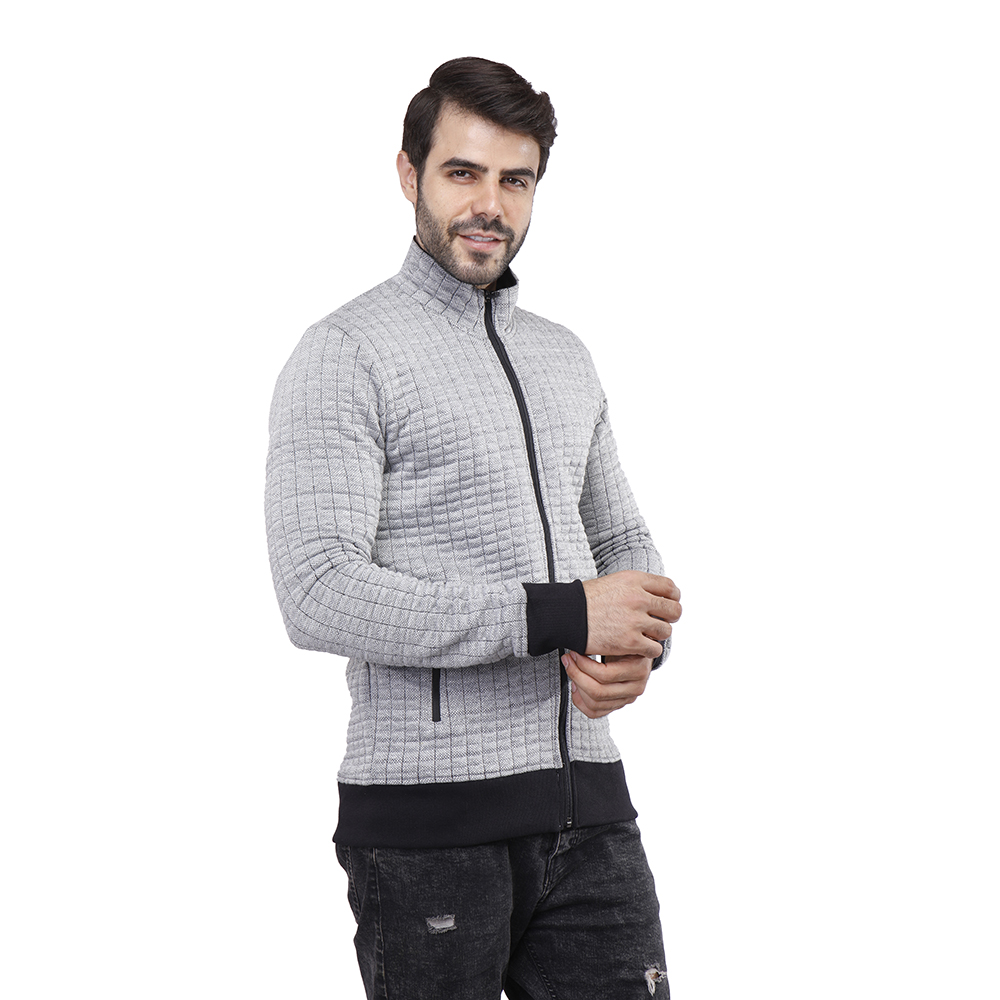 سويت شيرت رجالي بسوستة - رمادي - 1600239