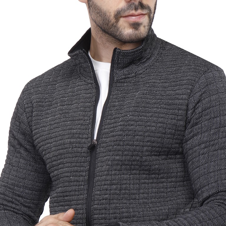 سويت شيرت رجالي بسوستة - أسود - 1600239