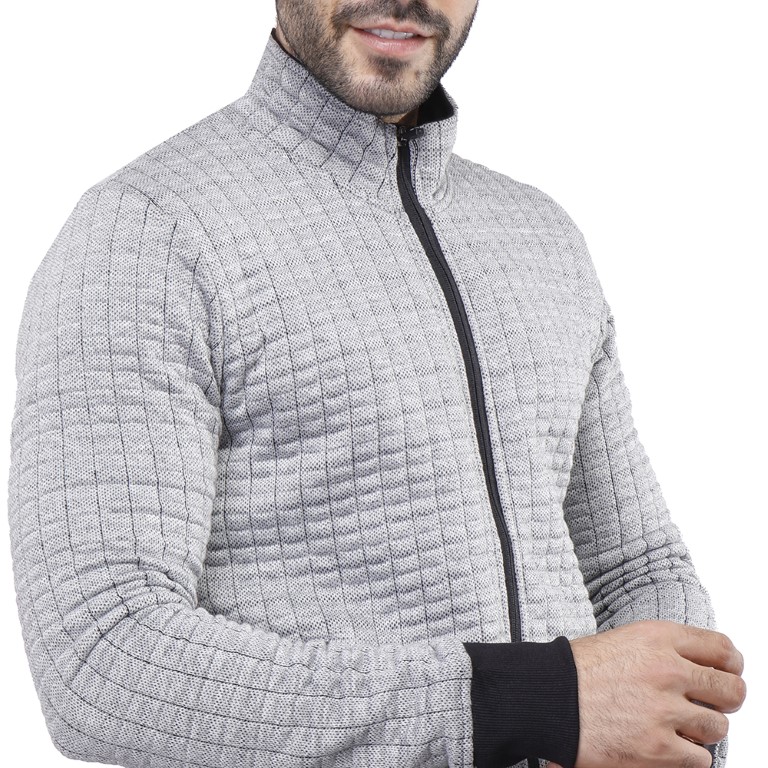 سويت شيرت رجالي بسوستة - رمادي - 1600239