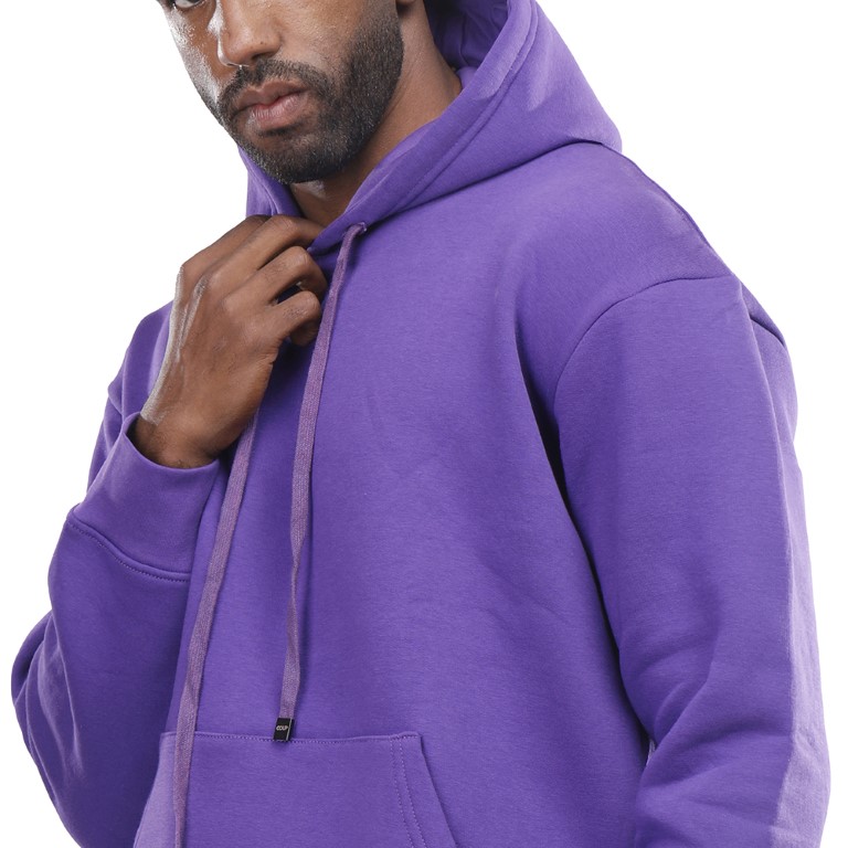 هودي رجالي كم طويل بجيوب - بنفسجي - 1600242