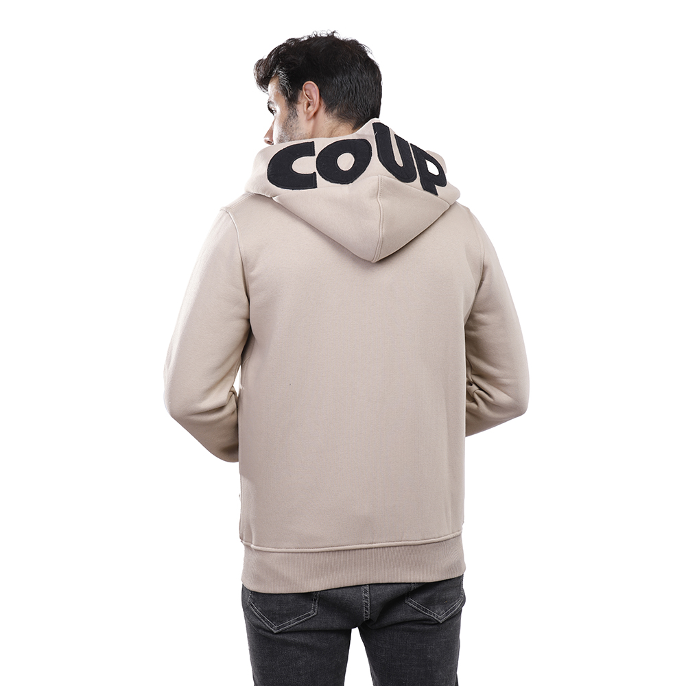 هودي رجالي كم طويل بسوستة - بيج - 1600263