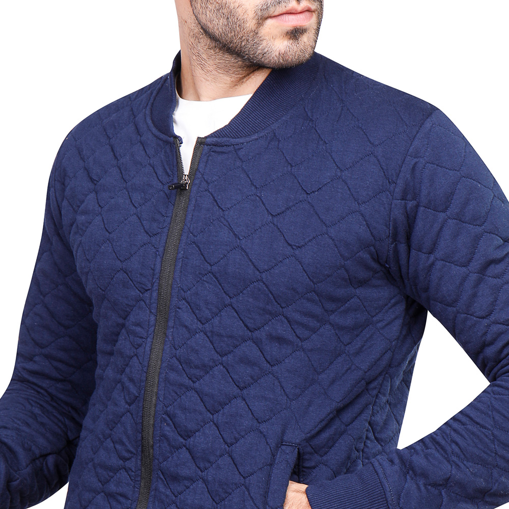 سويت شيرت رجالي كم طويل بسوستة - كحلي - 1600289