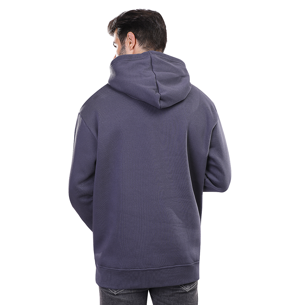هودي رجالي كم طويل بجيوب - رمادي - 1600242