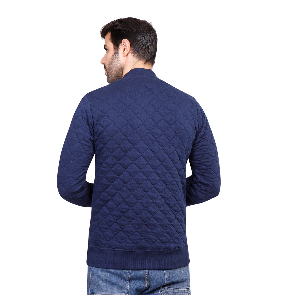 سويت شيرت رجالي كم طويل بسوستة - كحلي - 1600289