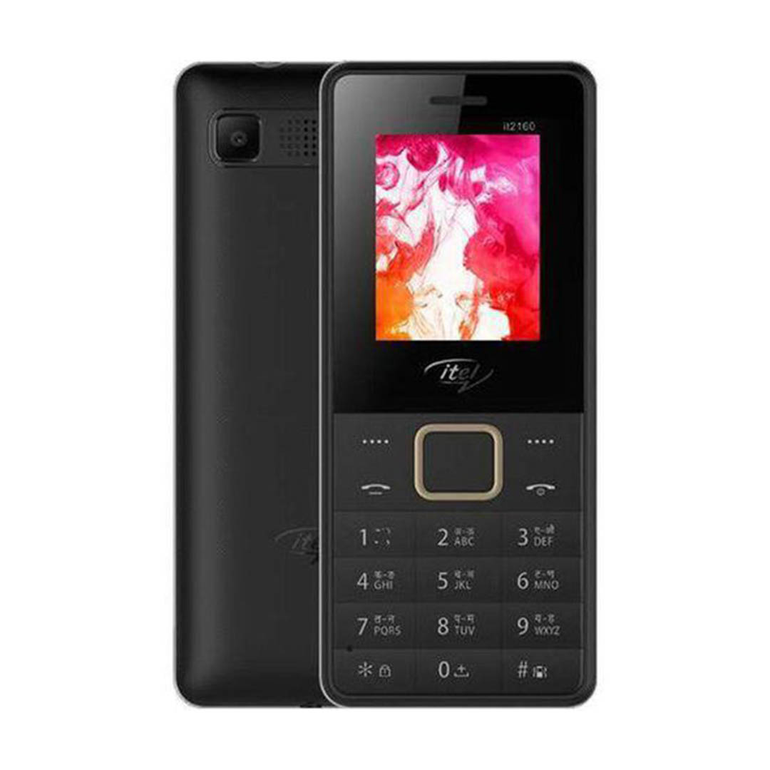 ايتل IT2160 موبايل - شريحتين - 2G - أسود