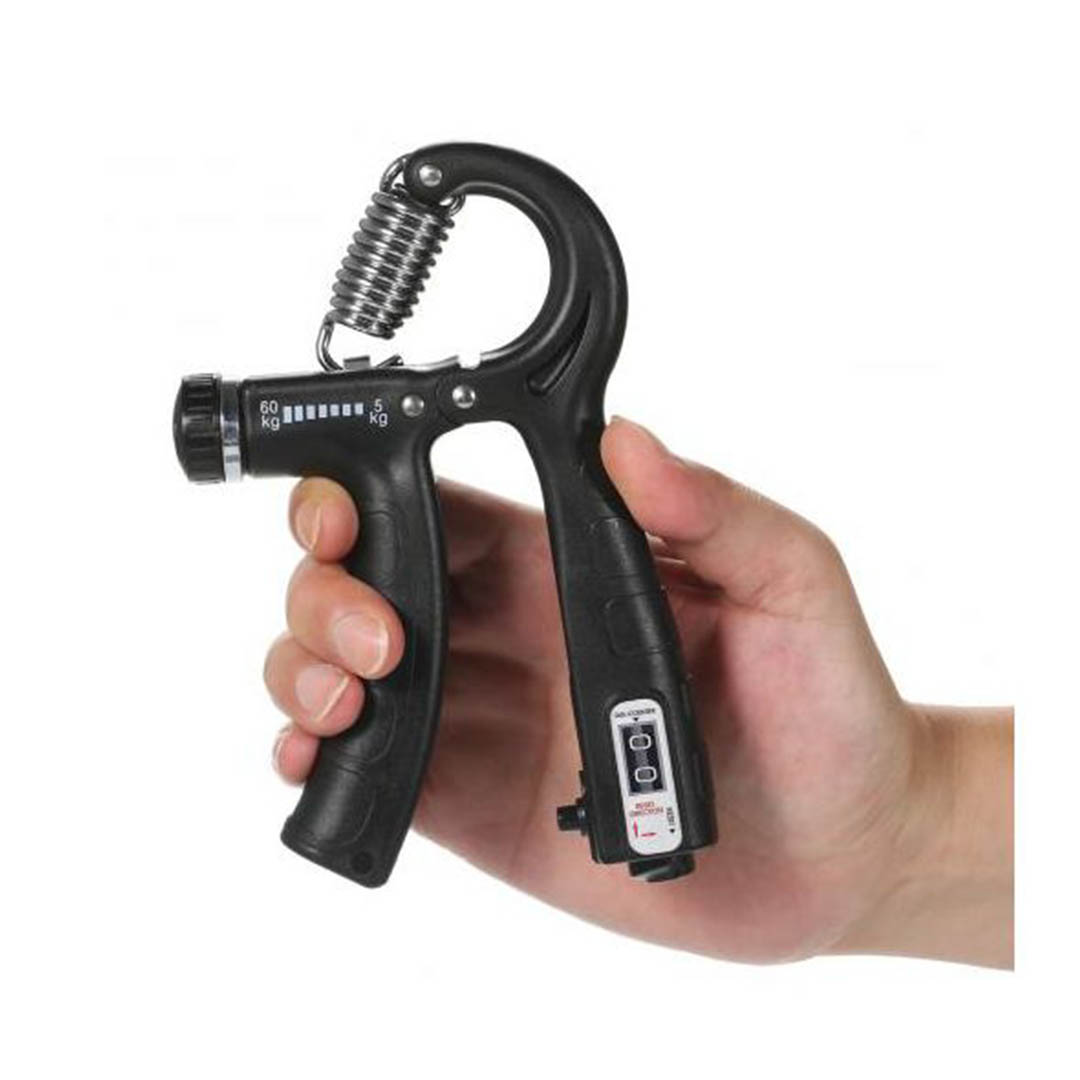 مقوي لقبضة اليد مع عداد - أسود
