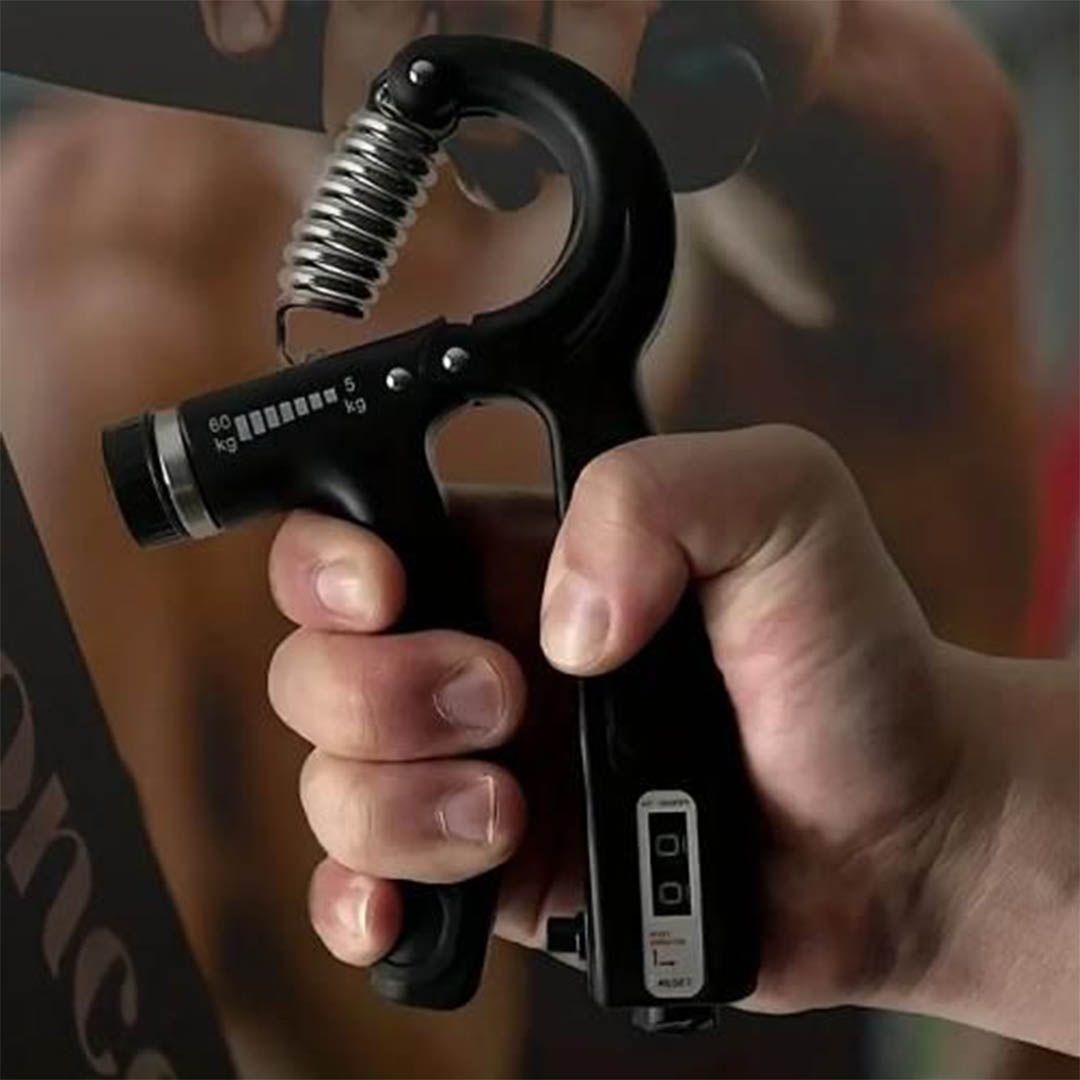 مقوي لقبضة اليد مع عداد - أسود