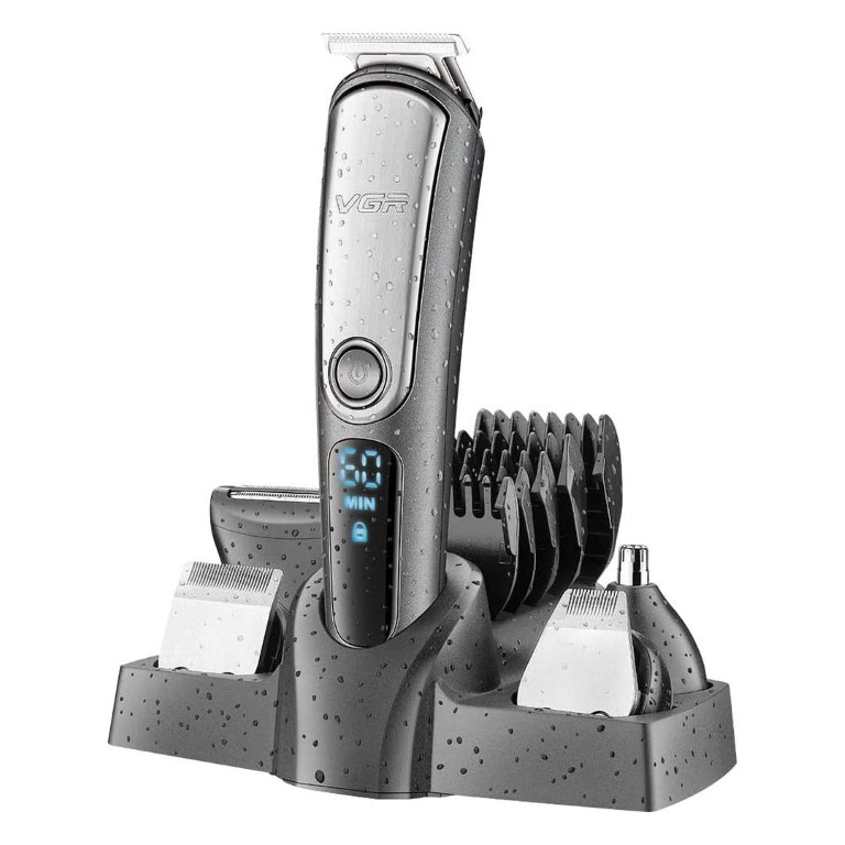 ماكينة حلاقة قابلة للشحن 5*1 VGR - فضي - V-105