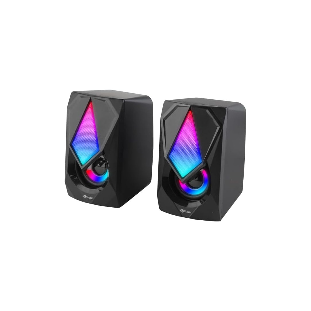 بلوتوث سبيكر LED متعدد الوسائط L-9090 بلس - أسود