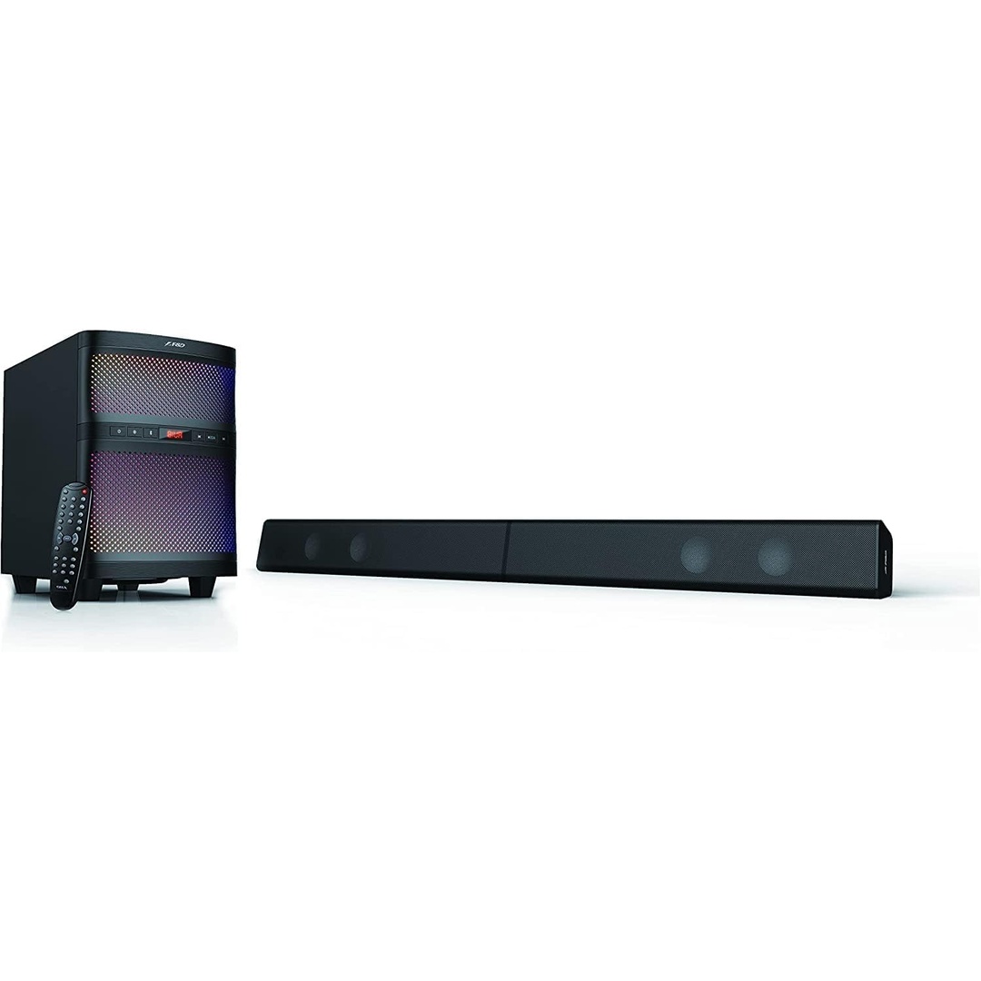 ساوند بار بلوتوث T200X 140 واط مع أضواء LED متعددة الألوان وجهاز تحكم عن بعد