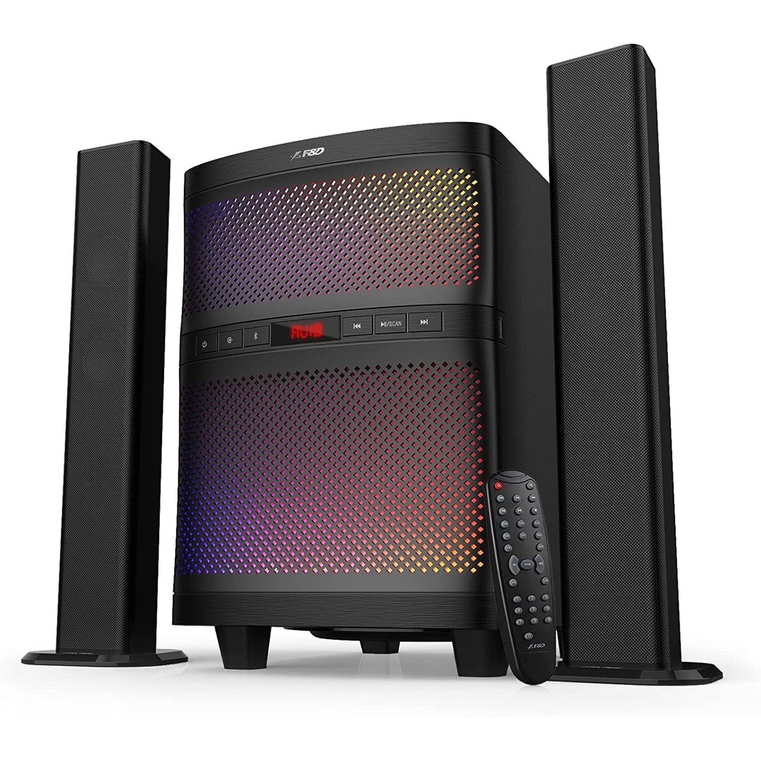 ساوند بار بلوتوث T200X 140 واط مع أضواء LED متعددة الألوان وجهاز تحكم عن بعد