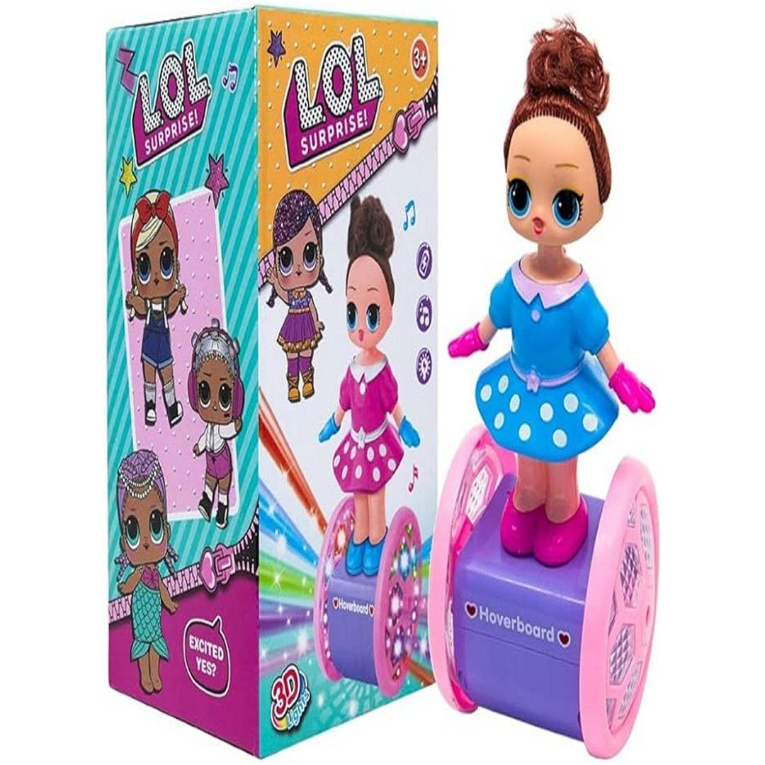 فانوس رمضان عروسة على عجلة التزلج