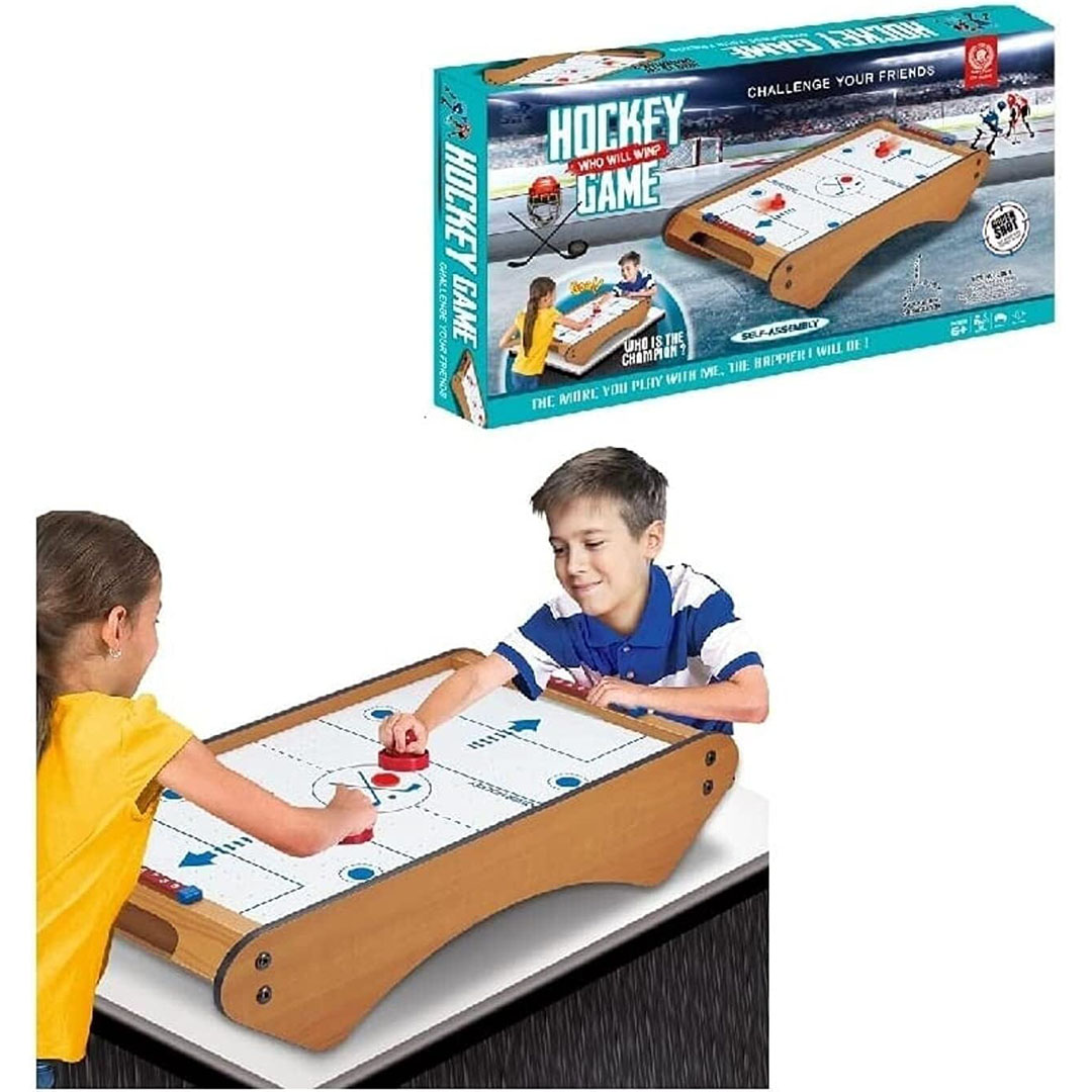 طاولة هوكي هوائية خشبية - كريمي