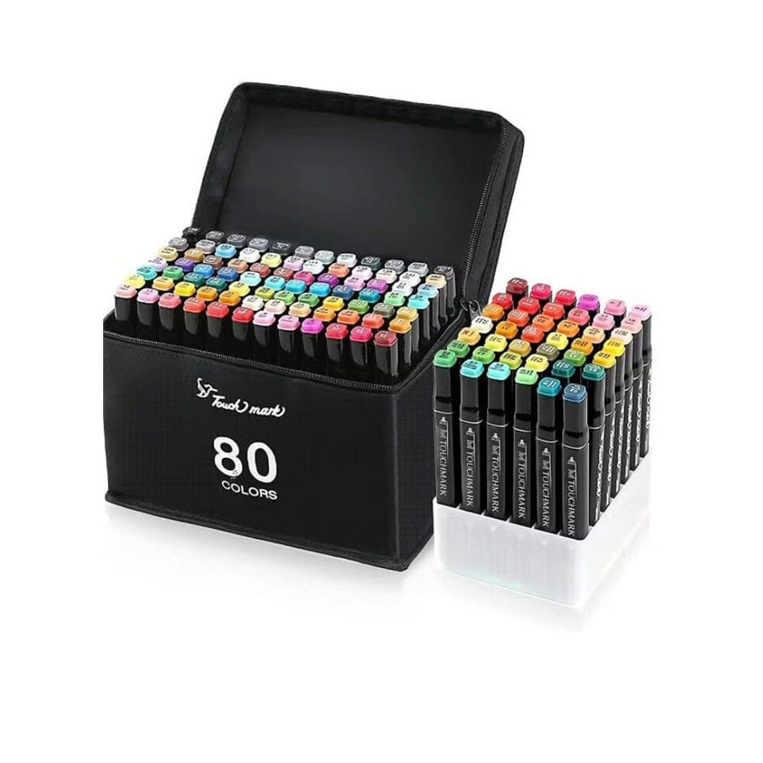 شنطة أقلام تحديد ألوان - 80 لون
