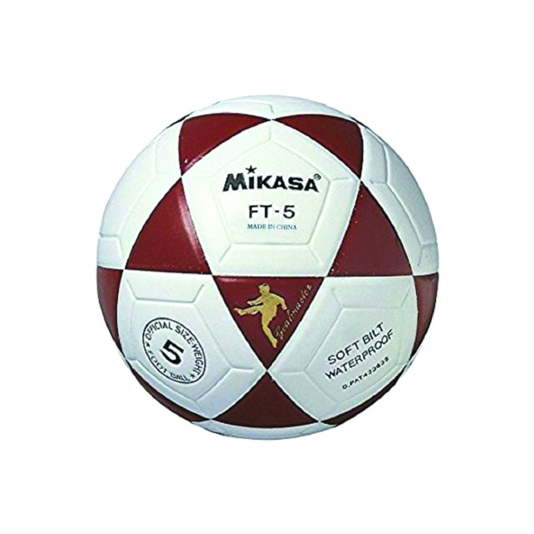 كرة قدم ميكاسا مقاس 5 - أبيض/بني