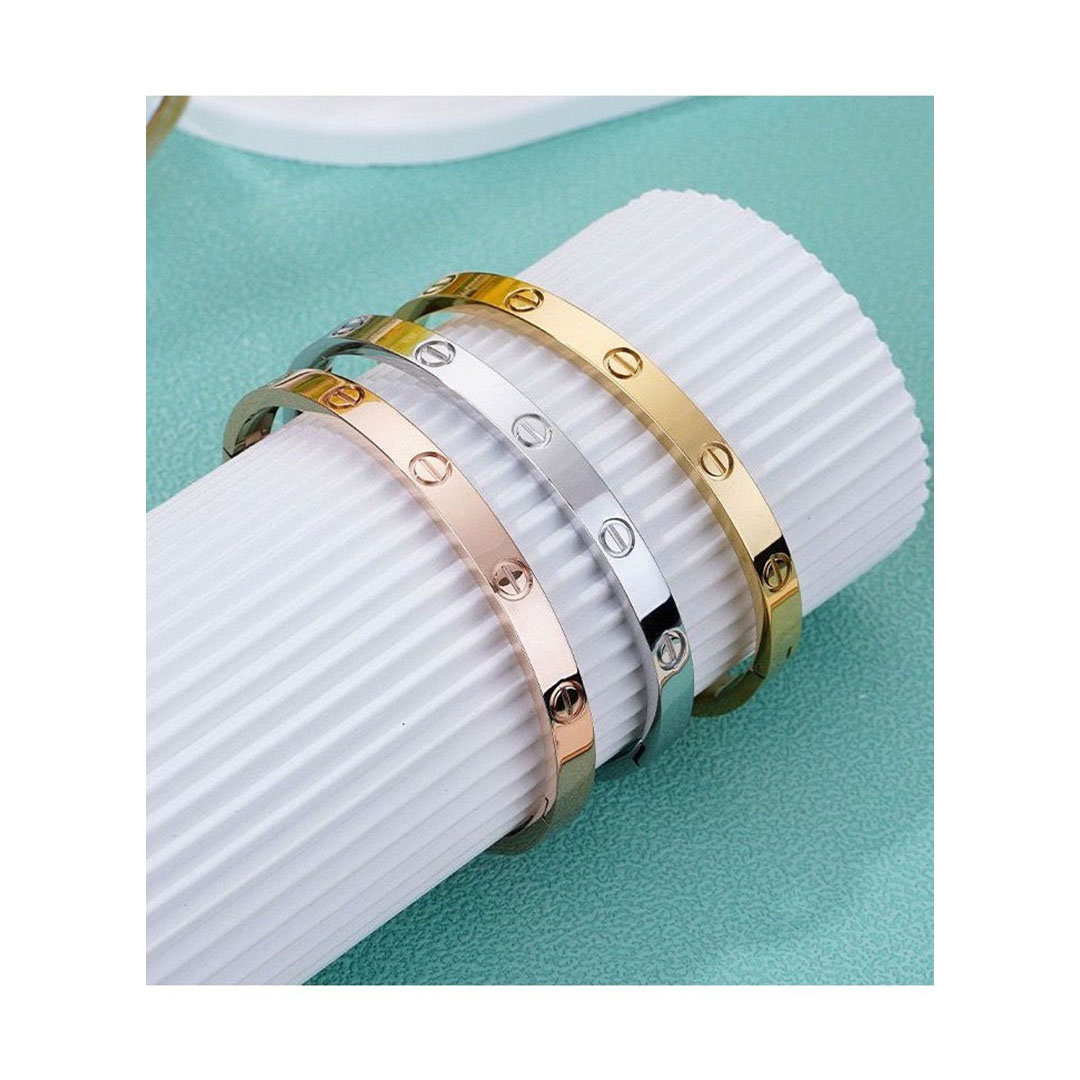 اساور فري ساسيز 3الوان - استانلس ستيل - جولد/سيلفر/بينك