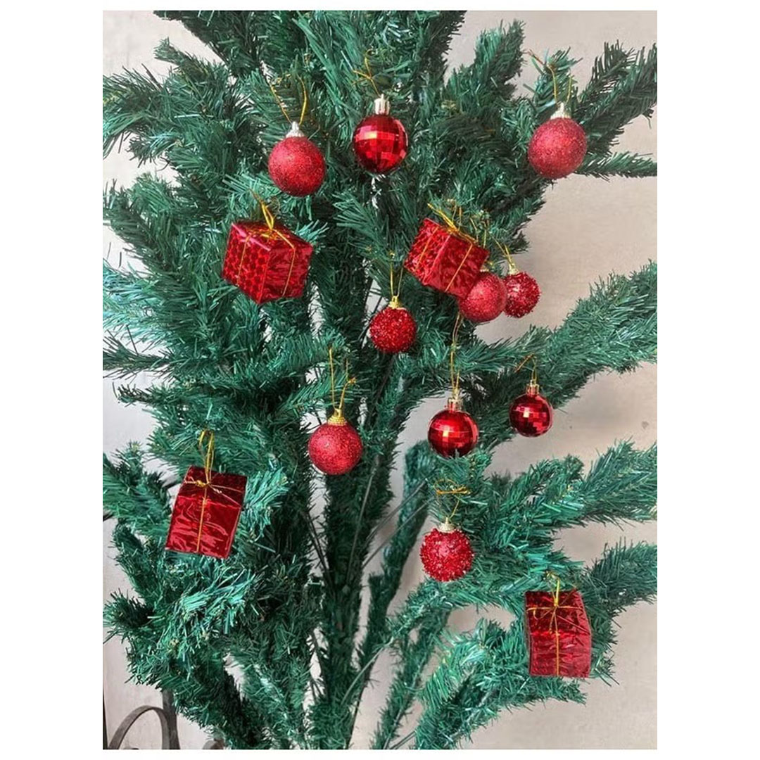 زينة شجر الكريسماس - كور لامعة - 20 قطعة