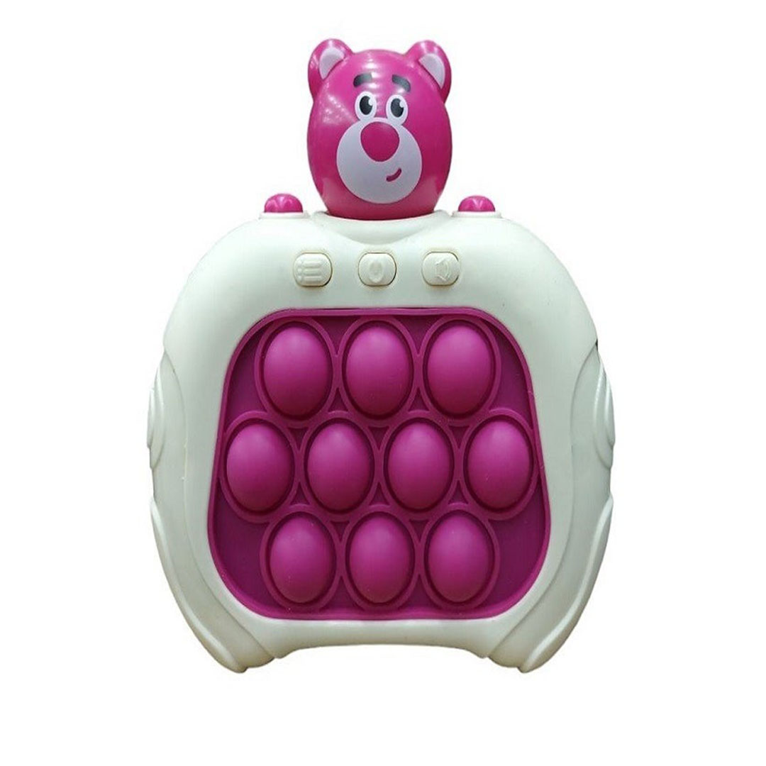 لعبة فيدجيت لتخفيف التوتر للاطفال - أبيض/ بينك